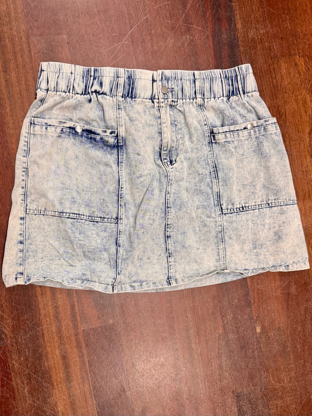 SHEIN Light Wash Denim Pencil Skirt